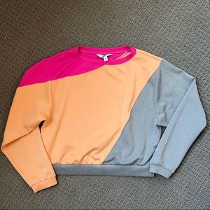 JoyLab Target Tri-color Cropped Sweatshirt - M